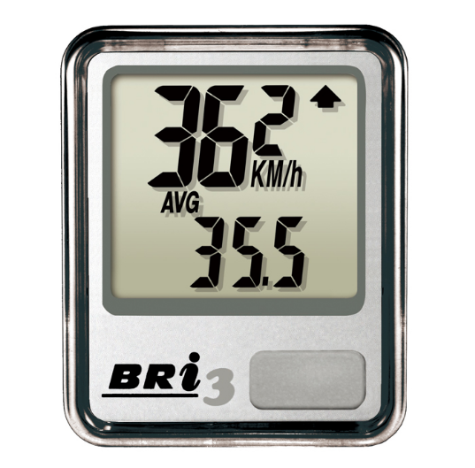 Велокомп BRI-3, 10 функций, серебристый 060009