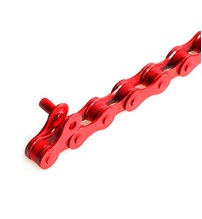 Цепь BMX 1ск. C 410TP CLARK`S 1/2"x1/8" 112зв. красная тефл. хром. с пином в упак. 3-138 