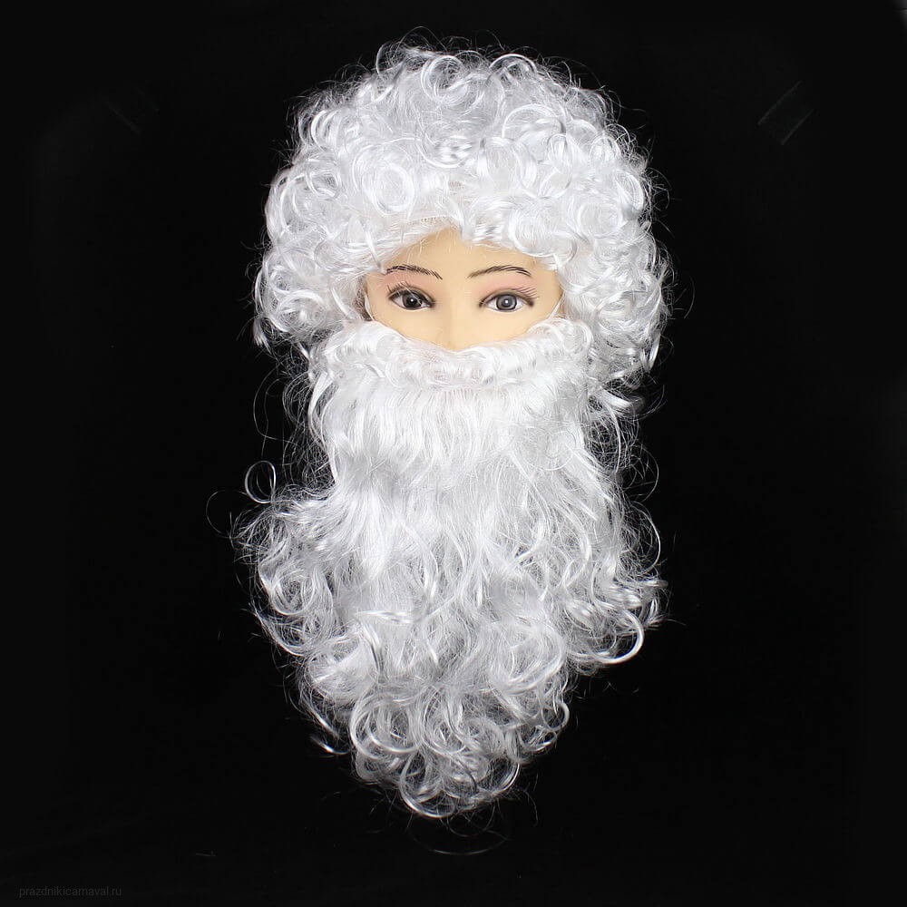 Борода для Деда Мороза с париком