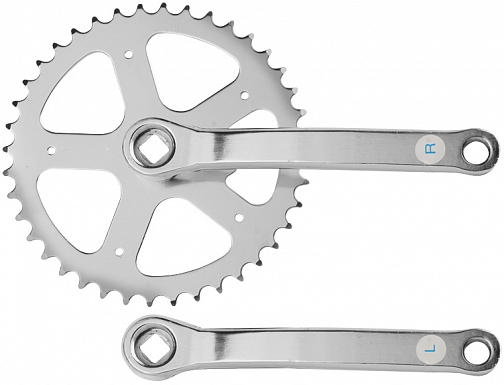 Шатуны мет. хром. 1 зв. 1/2 х 3/32 40 зуб. L152 мм под квад. Prowheel S106 P 450 580021