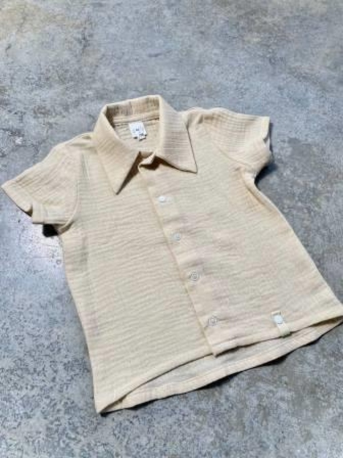 Рубашка 80 р-р АРТ 4441М Муслин (молочный)