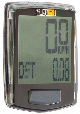 Велокомп U 9,  9 функций, чёрный, 060027