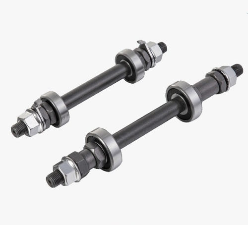 Ось перед. L 140мм 3/8Х26T FATBIKE, пром. подшипн, гайки, ZTB19586
