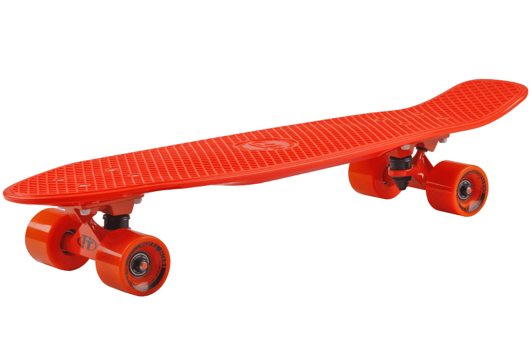 Скейт-Пениборд Classic 27, (дэка пл. 68х18), orange, Abec 7 Chrome