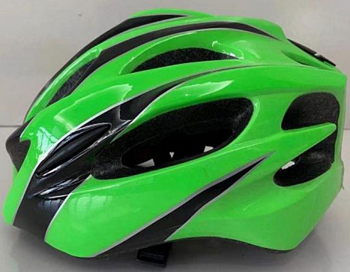 Шлем ВЕЛО защит. FSD-HL008 (in-mold) (L) 54-61 см, зелёный 600316