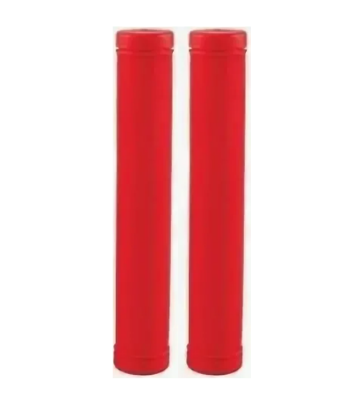 Ручки руля 178 мм, BMX H95, резиновые, красные, 00-170496