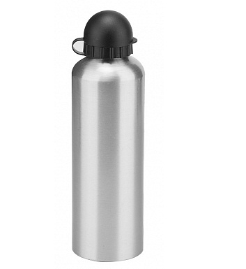 Бутылочка AL 750 мл. CB-1587L, крышка-клапан, серебро, 550065