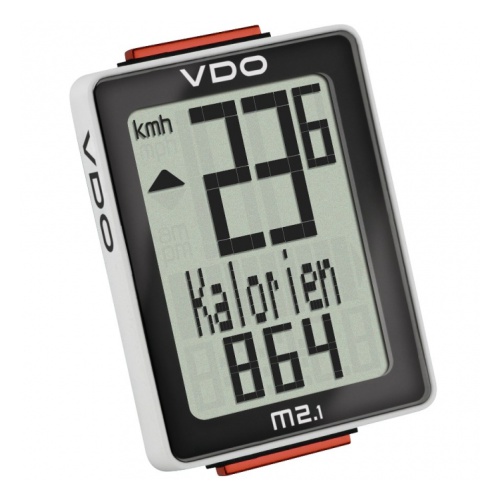 Велокомп 10 функций, VDO M2.1, 3х стр. дисплей, чёрный, Германия 4-30020