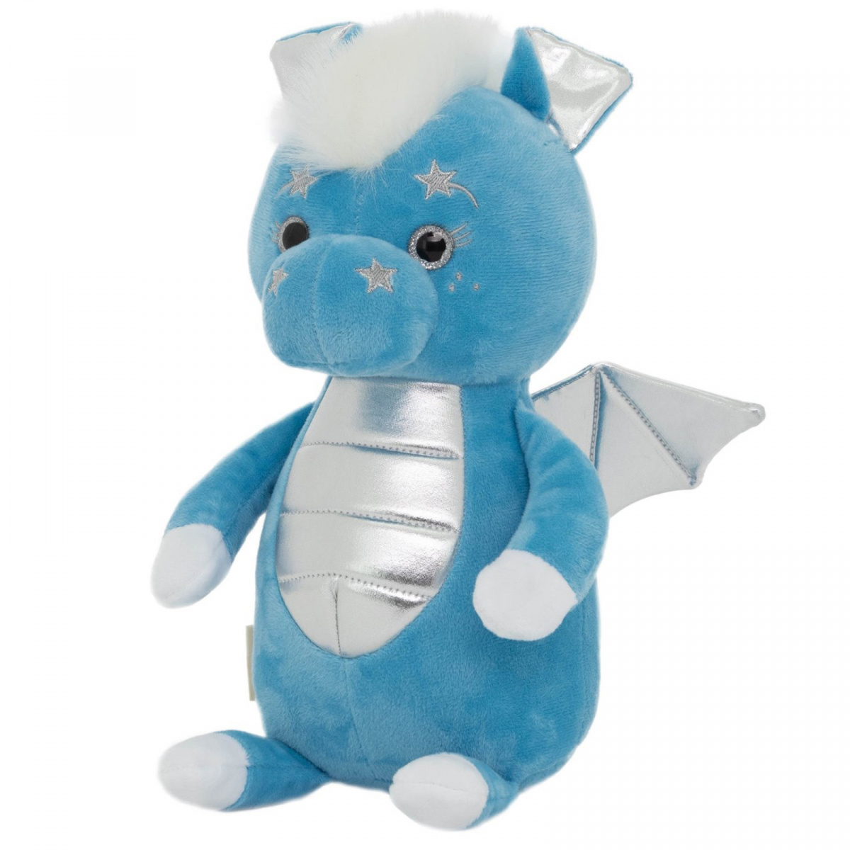 Игрушка мягкая Дракон Йоки (голубой), 30 см.