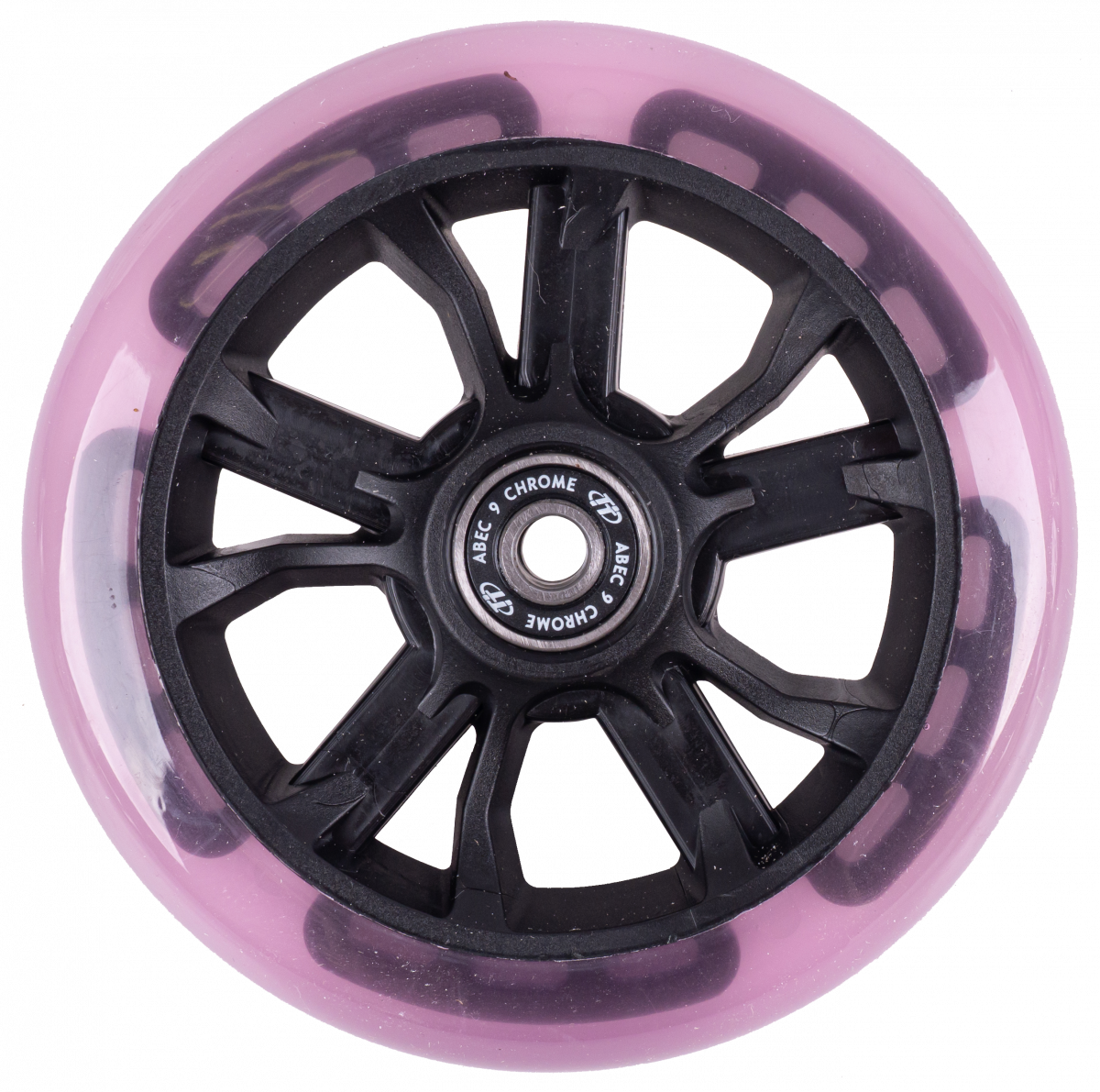 Колесо самоката ф 125 мм, TT Comfort 125, подшип. Abec- 9, LED-подсветка, light pink