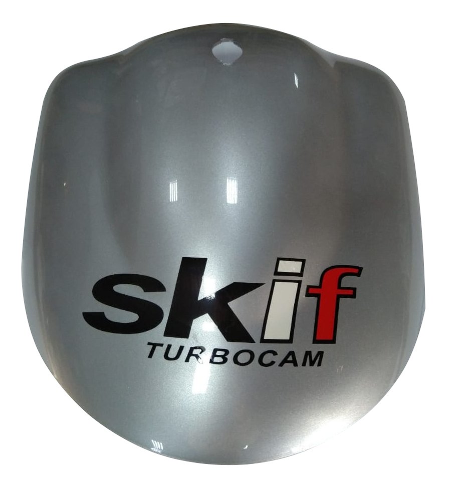 Щиток перед. багажника SKIF серебр.