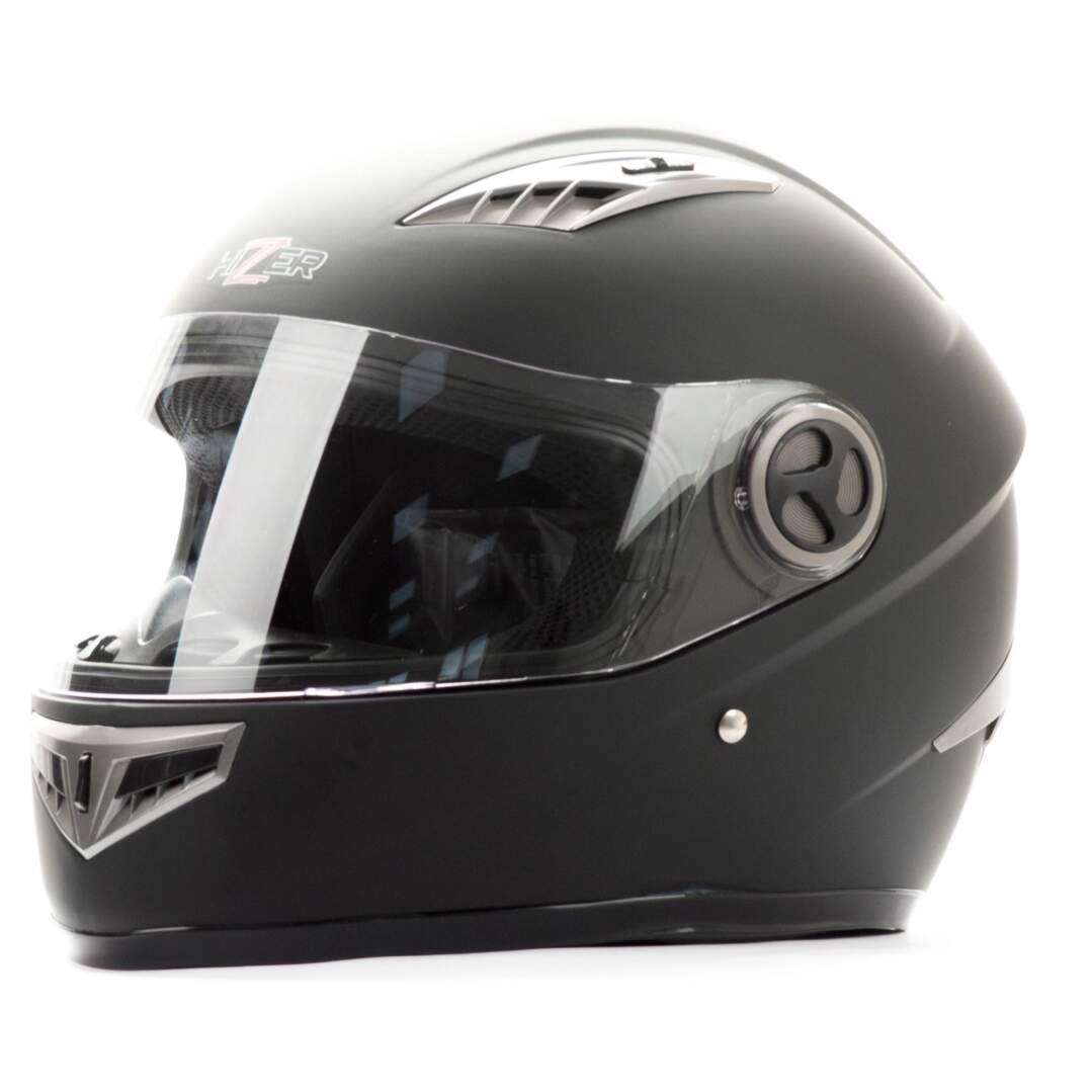 Шлем мото интеграл HIZER 527 #2 (L)  matte-black, 5639