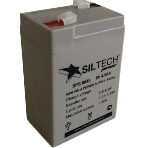 АКБ 6V4,5AH SILTECH SPS 6045 (70-48-100) 700 г., эл. мобиль, заряж., гель