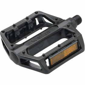 Педали пл. WELLGO BMX/Downhill B223N, 9/16, Cr-Mo, чёрные 6-14228