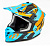 Шлем кроссовый, GTX 633 #2, S(55-56), сине-оранжево-черный 14088
