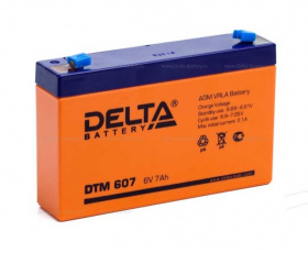АКБ 6V7AH DELTA DTM-607 (151-34-100) эл. мобиль, литевый