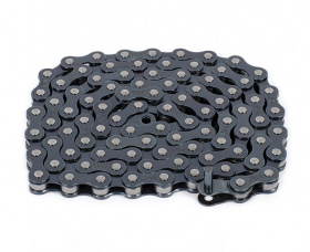 Цепь BMX 1ск. Rant Max 410, 1/2"X1/8" 90зв, 229г, с замком, чёрная 403-18082