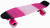 Скейт-Пениборд ТT Muiticolor 22 (дэка пл. 56х15), pink/black, Abec 7 Chrome