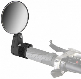 Зеркало St. DX-2002V пл. в ручку ф 75 мм L 125 мм левое черное 220015