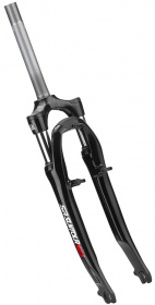 Вилка 26д. ф 1-1/8", V-brake, L 210 мм., резьб. пруж-эласт. рег. 80 мм., AL, SR Suntour SF-CR8V-B, 1