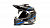 Шлем кроссовый, HIZER B6197-1 (L) #6 black/blue 13265
