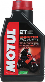 Масло 2T синтетика, Motul Scoter Power TC, FC, 1 л
