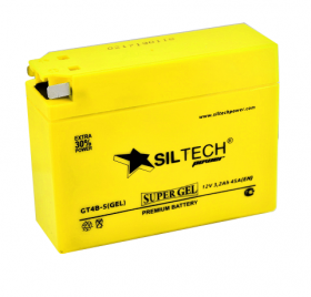 АКБ 12V3,2AH SILTECH GEL12032 (GT4B-5) (114-39-87/45) 900г., тонкий,  гель