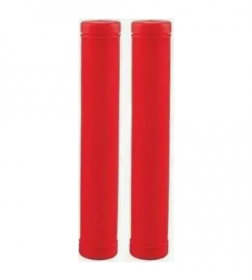 Ручки руля 178 мм, BMX H95, резиновые, красные, 00-170496