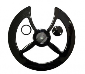 Защита цепи пл. SUNNY WHEEL SW-719, на шатуны, 42/44, чёрная, 6-180655