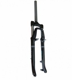 Вилка 28д. ф 1-1/8", Disk IS /V-brake, L 260 мм., б/резьб. пруж-эласт. 80 мм., (мех. Lockout), AL, R