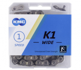 Цепь BMX 1ск. KMC 1/2"х1/8" K1 KOOL 110 зв. 9,4мм с замком в упак. 5-303795