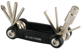 Мультитул, шестигр. 2/2,5/3/4/5/6/8 мм, отверт, звездоч, BIKE HAND YС-286-B, 230053