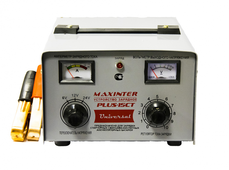 Зарядное устройство 12V MAXINTER PLUS-15 СТ (6V12V24V15A) универсальное Зарядное устройство 12V MAXINTER PLUS-15 СТ (6V12V24V15A) универсальное