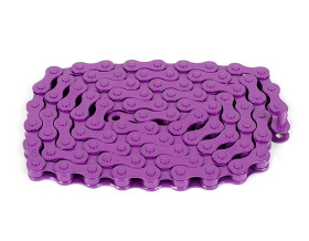 Цепь BMX 1ск. Rant Max 410, 1/2"X1/8" 90зв, 229г, с замком, фиолетовая 415-18082