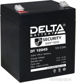 АКБ 12V4.5AH DELTA DT-12045 (90-70-107) 1600 г., заряж., гель 